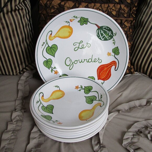 8pc pasta bowl set